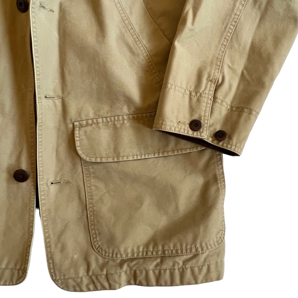 SOLD L. L. Bean Mens Original Field Canvas Barn Jacket Flannel Lining M - Picture 6 of 12
